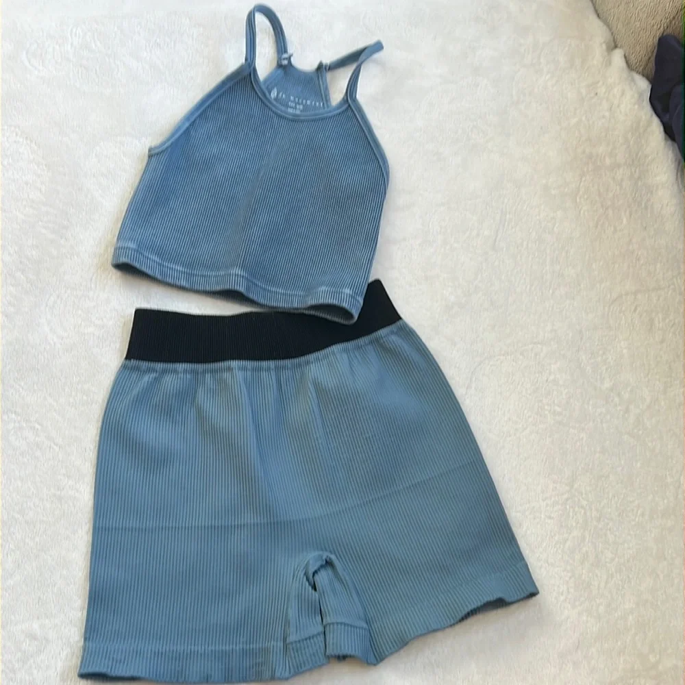 MANY COLOR SETS IN STOCK 🌺free people G/K short set or prajna happines s… - Picture 12 of 16